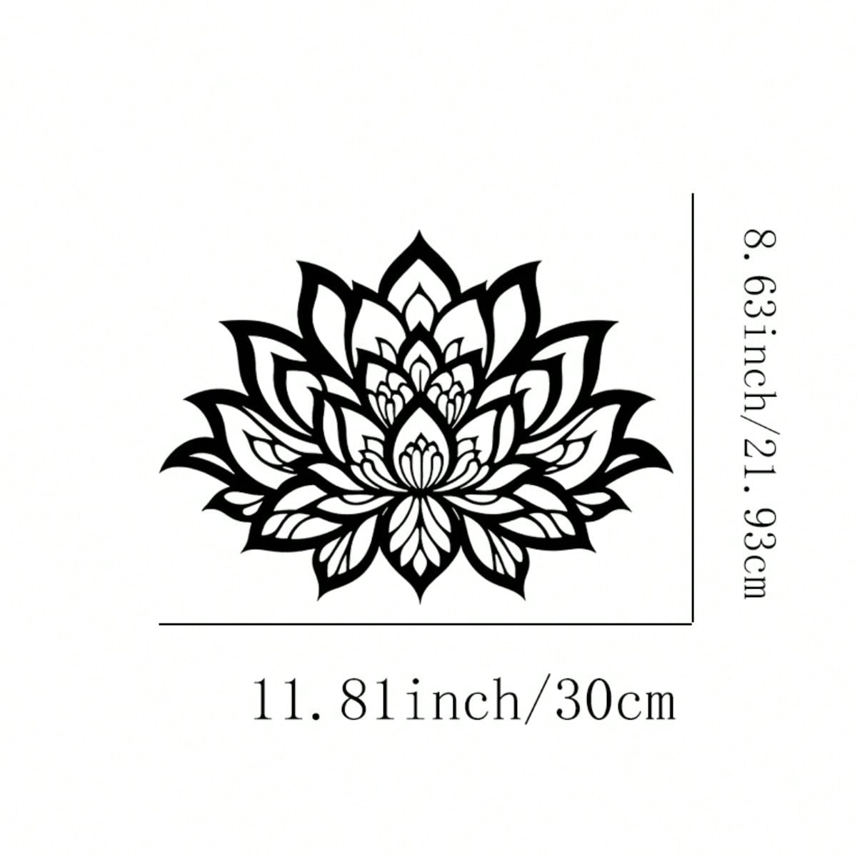Металлическое настенное искусство Лотос Цветок йоги для гостиной спальни домашнего декора Подарок 22x30