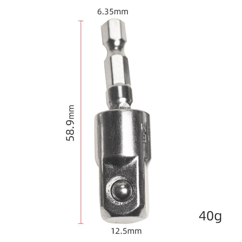 360 Degree Hand Drill Conversion Head 1/4"3/8"1/2" Hexagonal Shank To Quadrilateral Socket Universal Joint Rod Driver Connector