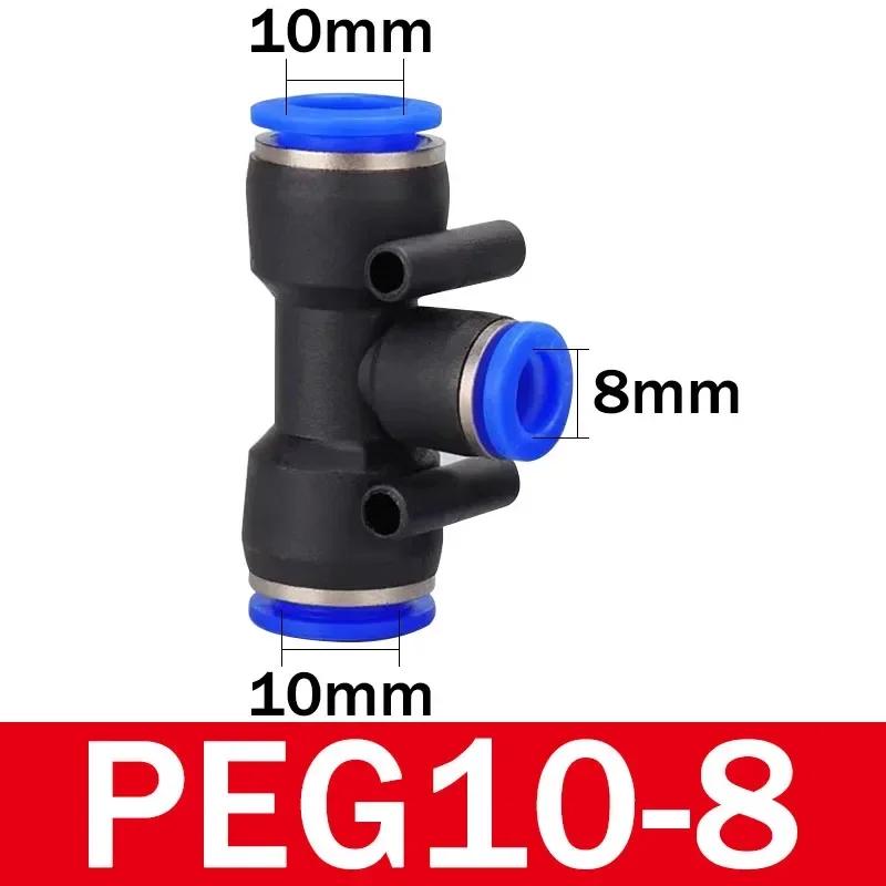 Pneumatic Fittings Quick Connector Air Hose Tube Connectors Plastic PE PEG 4mm 6mm 8mm 10mm 12mm Push Into Pluglug