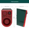 Ruosheng Solar-Powered Alarm with Remote Control, Ultrasonic Strobe, Voice Alerts, and LED To Repel Animals
