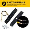 10x Amber 6 LED Side Clearance Marker Lights for RV Car Truck Trailer Pickup 12V
