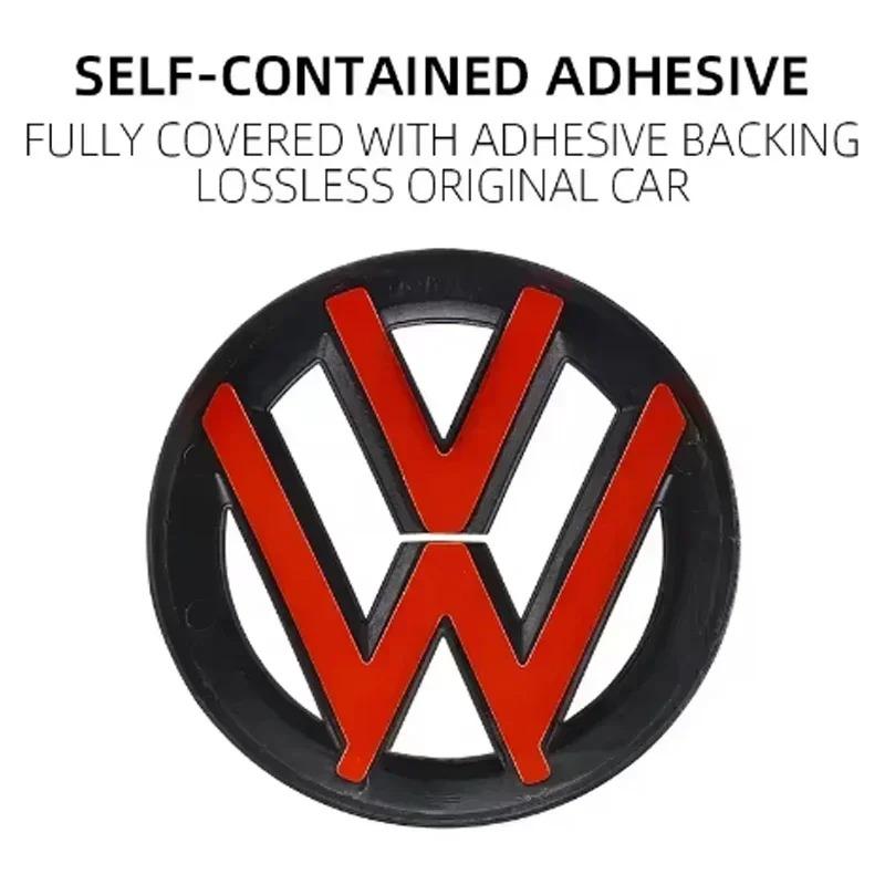 New 2026 2pcs Car Logo Front Grille Rear Trunk Emblem Sticker Accessories For VW GTI Golf MK6 MK7 Polo Passat CC Tiguan T-ROC Jetta Arteo