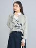 Cohen Message Logo Jacquard Knit 76306420188 1970 L DK.GRAY(19)