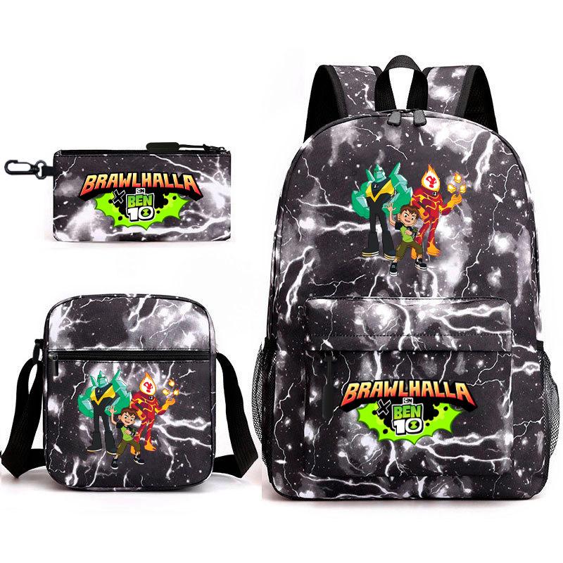 Hacker Junior Trend Starry Sky School Bag Three-piece Set
