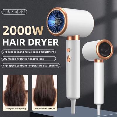 Lonic Hair Dryer High Speed Motor Blow Drier 2000W Hairdryer Negative Ion Hair Care Styler Professional Blow Dryer Free Shipping