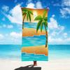1pc Style Blue Mandalay Pattern Beach Towel,Ultra-Fine Fiber Beach Blanket,Highly Absorbent Bath Towel,Suitable For Summer