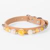 DIY Pearl Pet Collar Adjustable Leather Collar for Cats & Small Dogs Necklace Pet Accessories