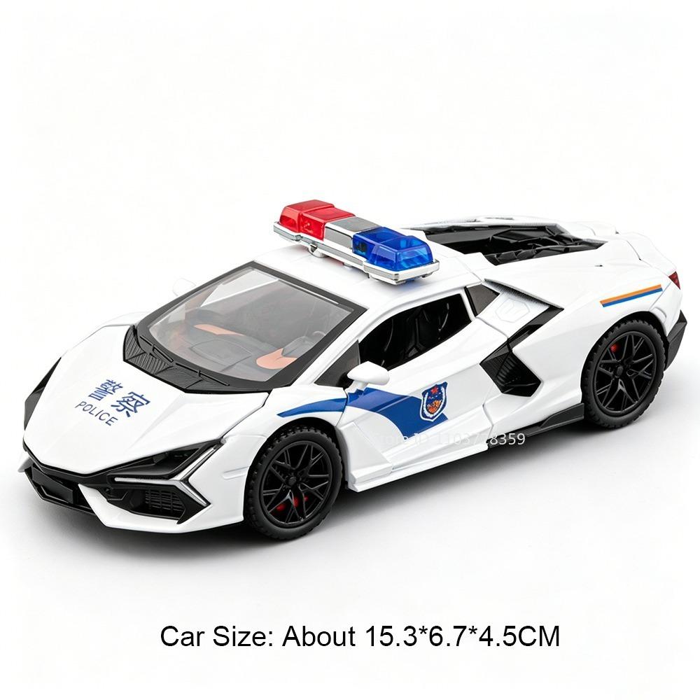 1:32 Revuelto SVJ63 Model Sports Cars Alloy Diecast Simulation Supercars Sound Light Doors Opened Pull Back for Kids Edutainmen