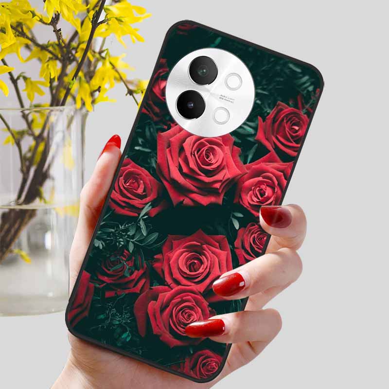 For Vivo V40 Lite 5G Case Fashion Soft Silicone Lovely Phone Cover for Vivo V 40 Lite V40Lite 5G Protect Back Cover TPU Coques