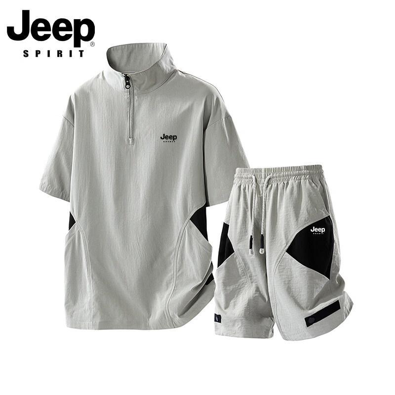 JEEP SPIRIT Мужской летний спортивный костюм, комплект из двух предметов XL