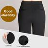 Women Trouser Flared Style High Waist Solid Colors Elastic Formal Long Stretch Office Lady Trouser for Office