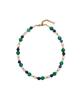 Findelise Blue Tiger Eye Jade Freshwater Pearl Necklace