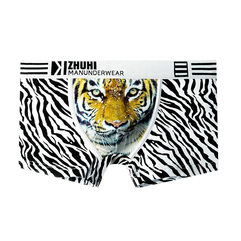 

Мужские хлопковые трусы с принтом, низкая посадка, облегающие, популярные мужские дышащие боксеры, размеры L-3XL L белый