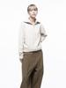Chaenseseunoi Soft Cable Half Zip-Up Knit - Oatmeal /W243Tp01Ot