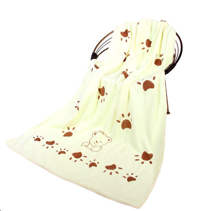 Cartoon Ultra-Fine Fiber Bath Towel: Absorbent, Lint-Free, for Home & Beach, Kids & Adults