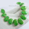 Green Copper Turquoise Necklace , Multi Stone Cluster Necklace, 925 Sterling Silver Necklace, Designer Necklace, Wedding Necklace