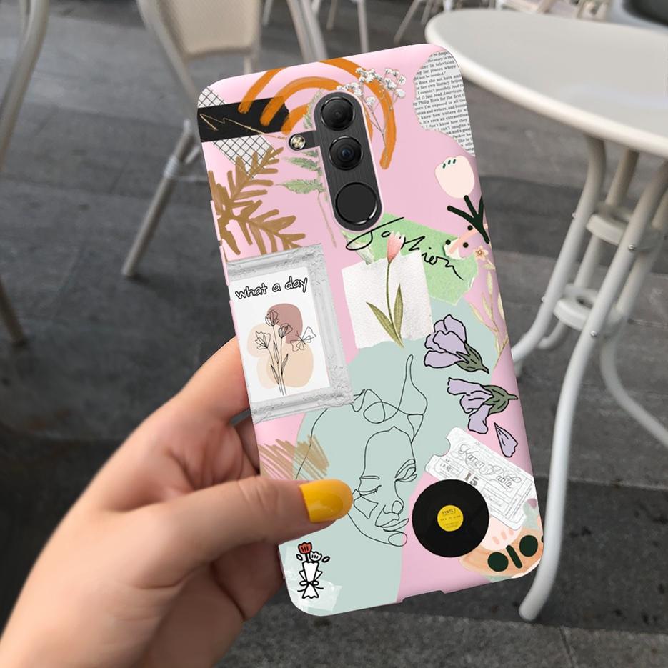 For Huawei Mate 20 Lite Case SNE-AL00 SNE-LX1 Cute Art Painted Cover Shockproof Phone Cases For Huawei Mate 20 Lite Coque Bumper