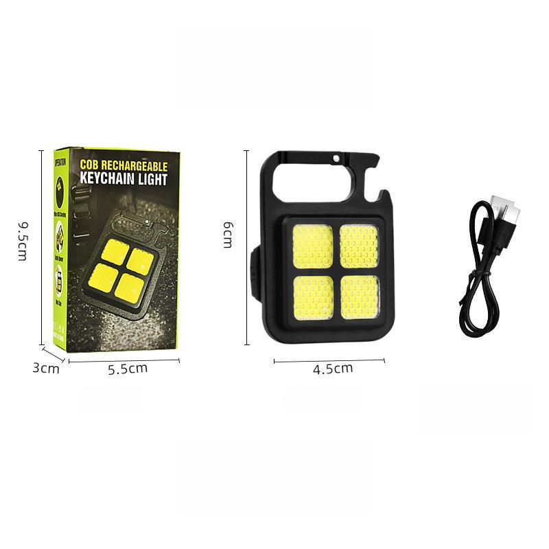 1Pcs Outdoor Portable Work Light High Brightness Cob Led Flashlight Camping Lamp With 500Mah Usb Charging Waterproof
