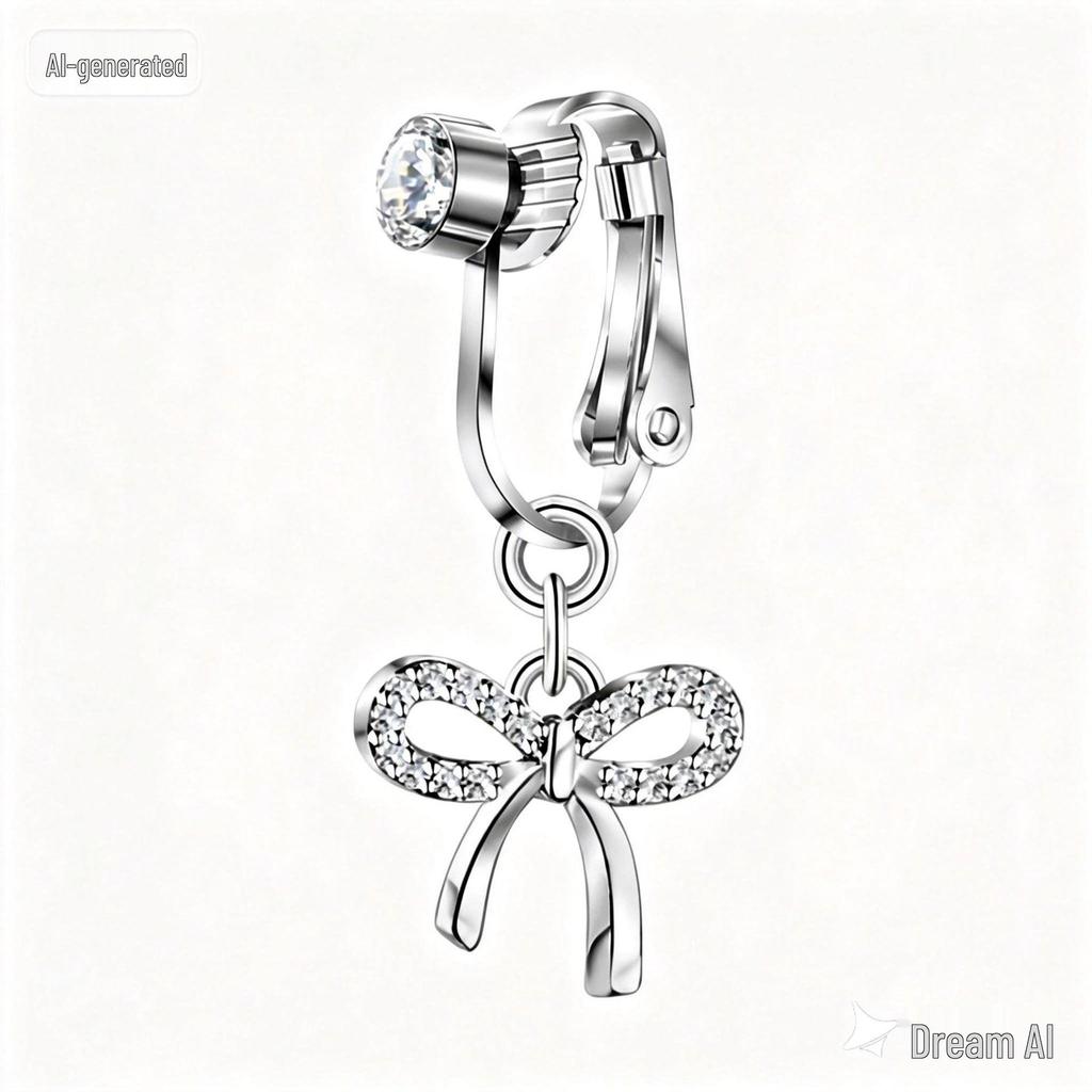 Stylish No-Clip Navel Ring and Stud Collection