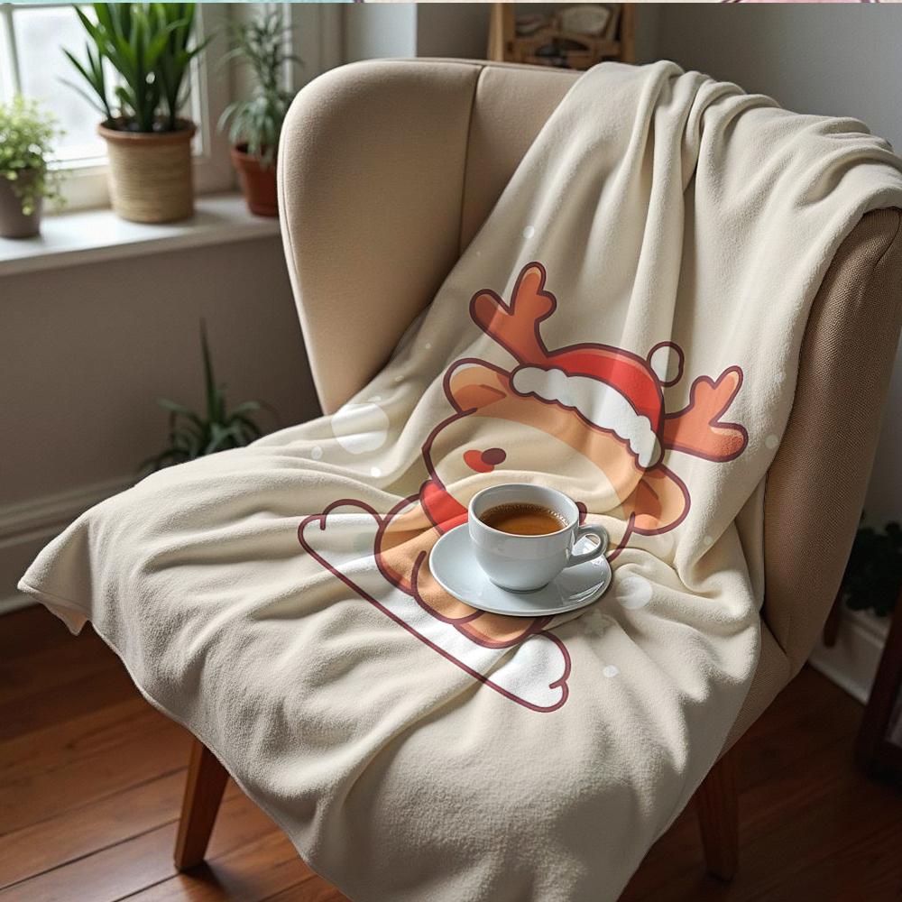 Pastel Jack O Lantern Web Cartoon Anime Print Flannel Blanket Soft Warm Throw for Kids Bedroom Sofa Christmas Office Car