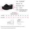 Lucyever Plateau-Keilsandaletten Damen Hausschuhe Sommer 2024 Offene Zehen Hohe Sandalen Frau Lässig Übergröße Outdoor Strandschuhe 43
