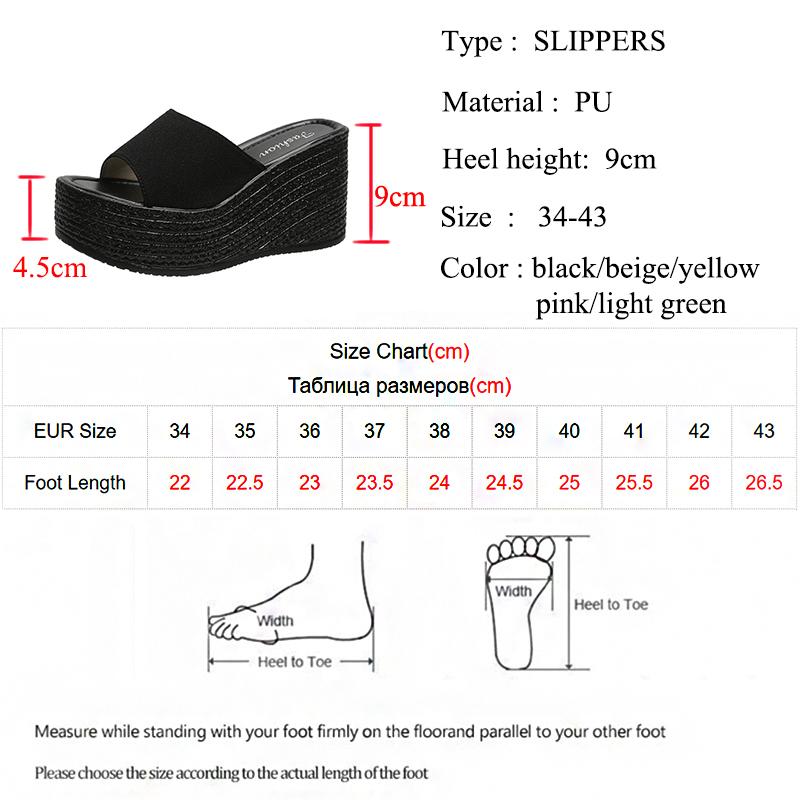 Lucyever Plateau-Keilsandaletten Damen Hausschuhe Sommer 2024 Offene Zehen Hohe Sandalen Frau Lässig Übergröße Outdoor Strandschuhe 43