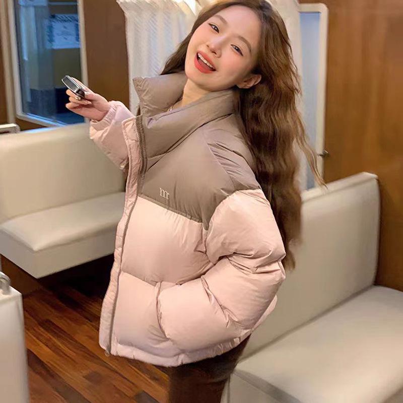 

Зимняя новая хлопковая одежда женская короткая 2025 новая хлопковая одежда и одежда-пуховик свободная цветная стеганая куртка женские куртки S