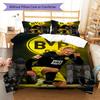Erling Haaland Force Bedding Quilt Set Quilt Cover Pillowcase Home Decoration Birthday Gift (1 * Duvet Cover + 2 * Pillowcase, Without Core)
