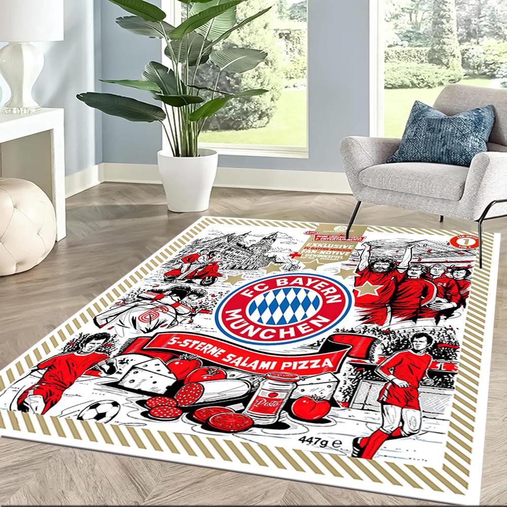Fc Bayern München Square Rugs Are a Great Choice for Living Rooms, Bedrooms, Home Décor, and As Gifts.