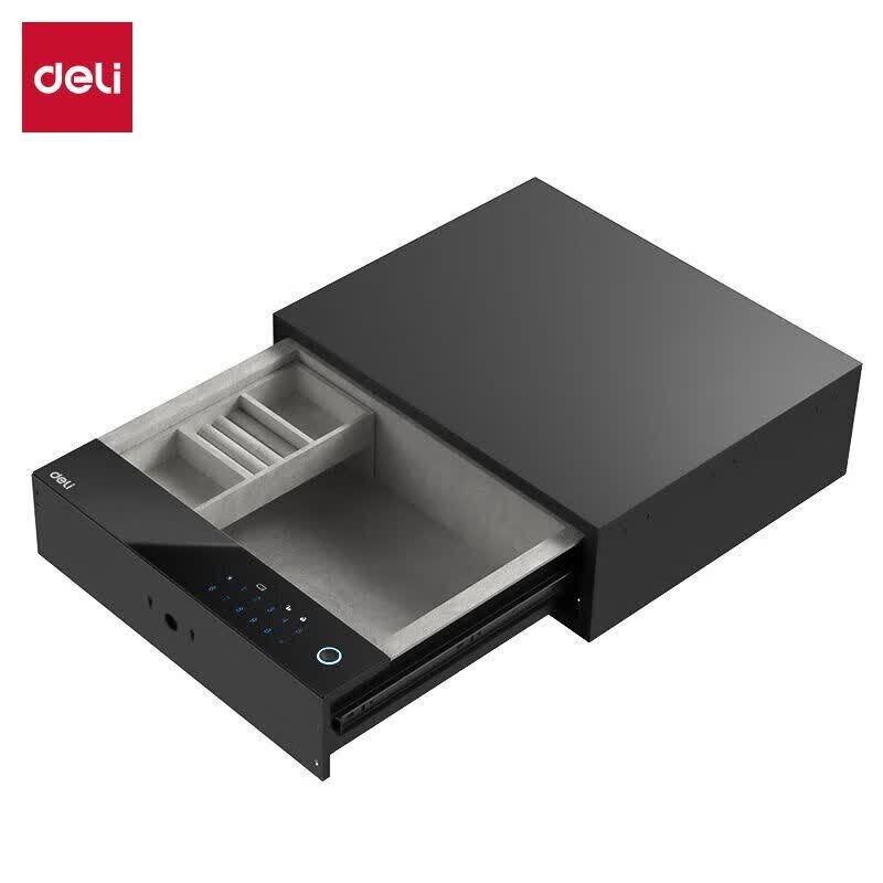 Умный встроенный сейф-ящик Deli AE352 с кодовым замком черный