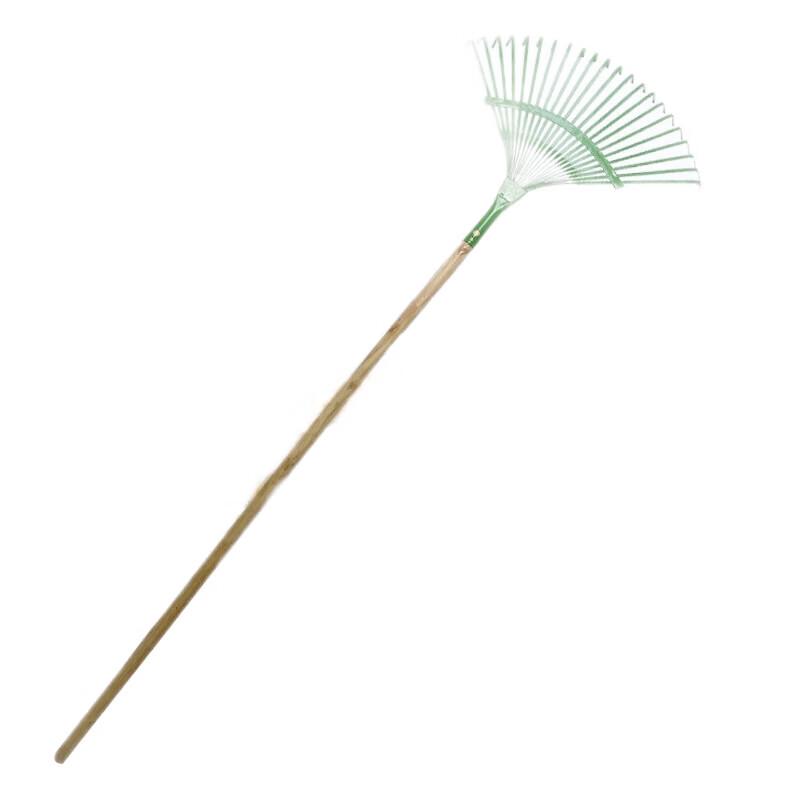 22-Tooth Powder-Coated Steel Garden Rake