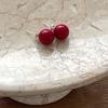 Oar Red Pearl 12mm Earrings