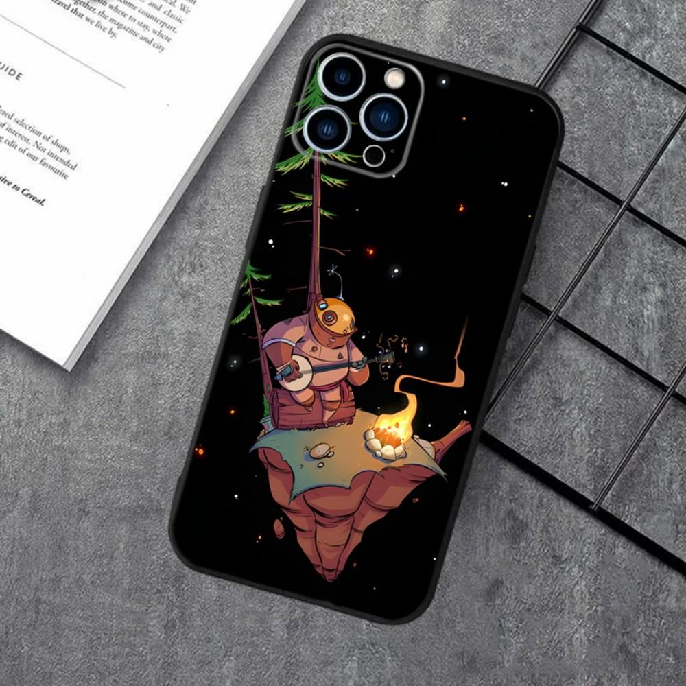 Outer Wilds Game Phone Case For Apple iPhone 15,14,13,12,11,XS,XR,X,8,7,Pro,Max,Plus,mini Silicone Black Cover