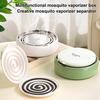Mosquito Coil Tray Portable Round Mosquito-Repellent Incense Holder High-Temperature Resistant Metal Plate Covered