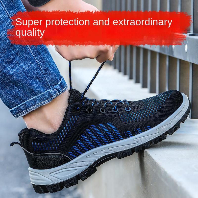 Labor Insurance Shoes Men's Anti-smashing, Anti-stab and Anti-static Function Shoes, Comfortable and Safe Work Shoes
