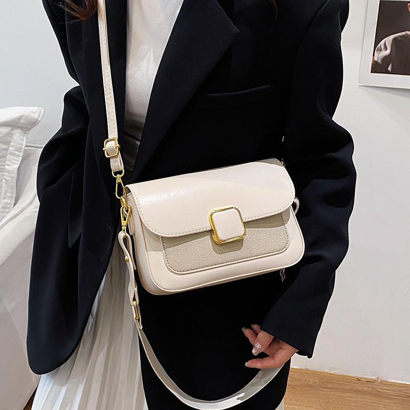 Estilo Coreano Tendencia de Nicho Bolso Cuadrado Pequeño para Mujer Nuevo Transfronterizo Gama Alta Retro Moderno Versátil para el Día a Día Hombro Cruzado