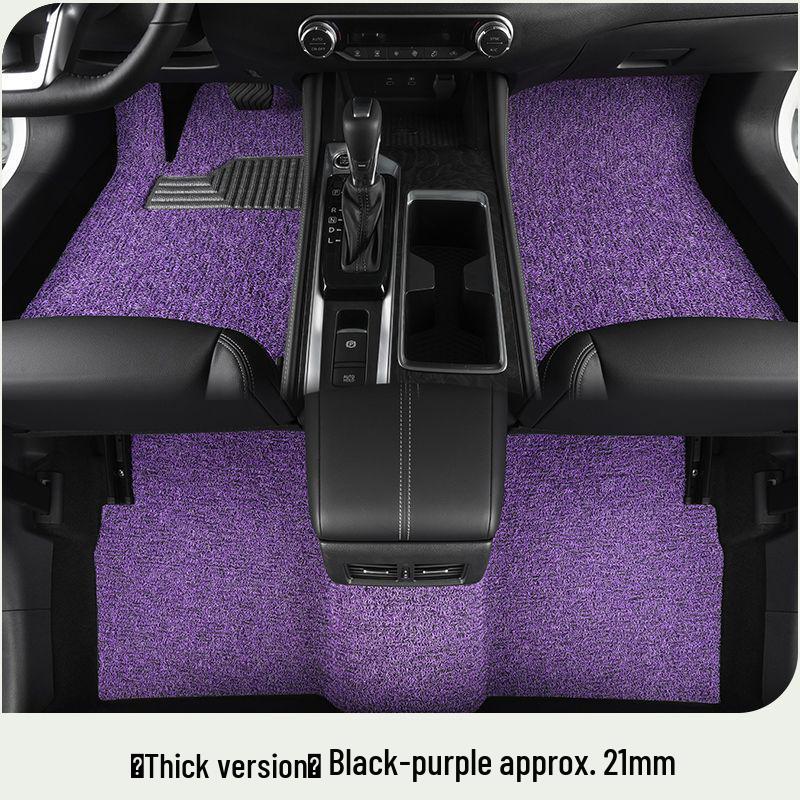 BYD Yuan UP Car Mats: Silk Loop Driver's Seat & Rear Floor Mats, Upper Carpet, Thickened Single Piece