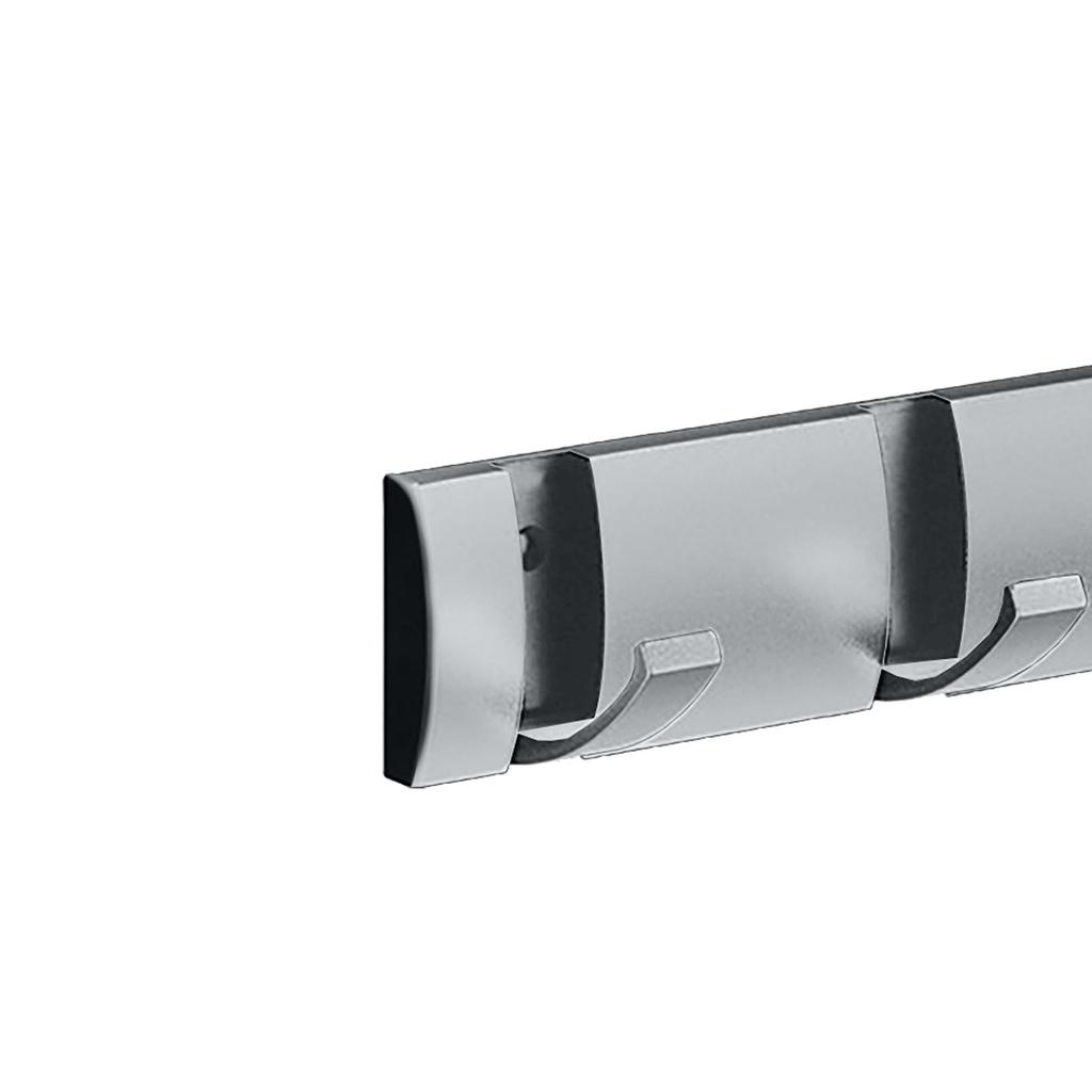 Thickened Invisible Hook 5 Hook Wall Mounted Coat Rack Folding Hideaway Coat Hooks Door Rear Key