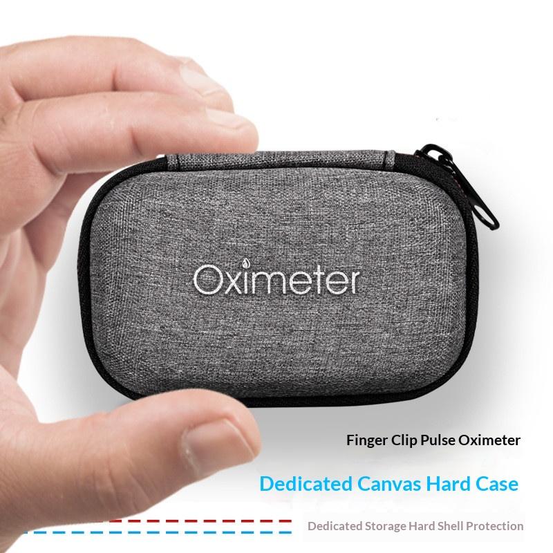 Reinforced Oximeter Organizer Eva Storage Box For Fingertip Pulse Deluxe Blood Oxygen Saturation Zipper Monitors Home Case