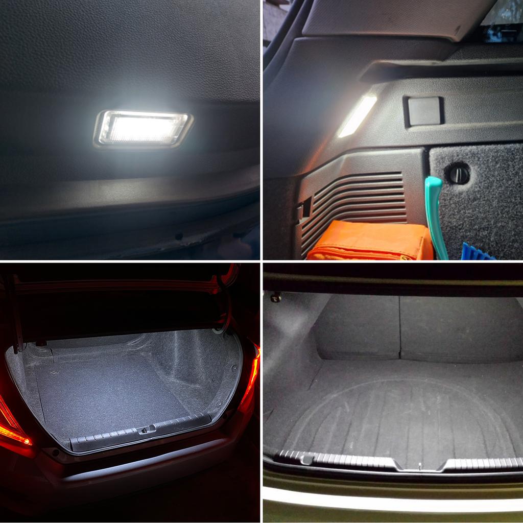 2x LED Trunk Glove Box Boot Luggage Compartment Interior Replace Lamp for Opel Vauxhall13221556 90306633 1747044 1747040 8972943