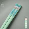 Ai Shangla Zodiac Animal Alloy Chopsticks: Cute, Non-Slip, High Temperature Resistant, Perfect for Couples.