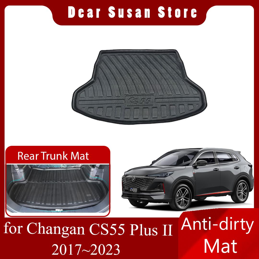 

Коврик для задней части багажника автомобиля для Changan CS55 Plus II 2017 ~ 2023, подкладка для ног, детали для багажа, лоток, коврик для ботинок, чехол для багажника на заказ
