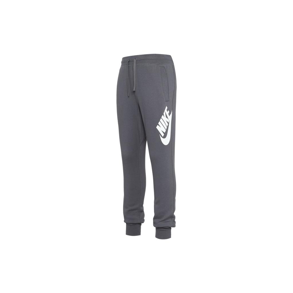 Nike Logo Fleece Cuffed Casual Joggers Men Bottoms Grey DJ4124-071