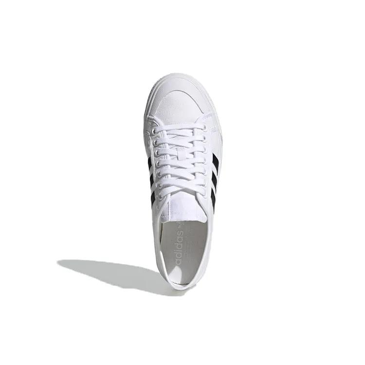 Adidas Collapsible Nizza Low 'White Black' (Unisex) Cloud White / Core Black / Cloud White Skate Shoes H67375