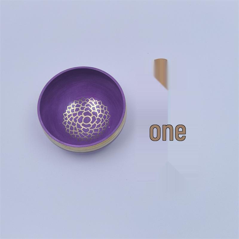 Seven-Color Handmade Singing Bowl for Meditation and Yoga – Nepalese Bronze Chime Bowl