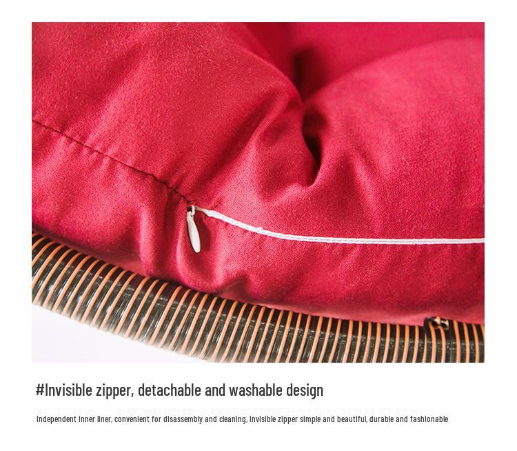Removable Washable Cushion for Swing Chair – Indoor/Outdoor Hammock Chair Pad with Backrest