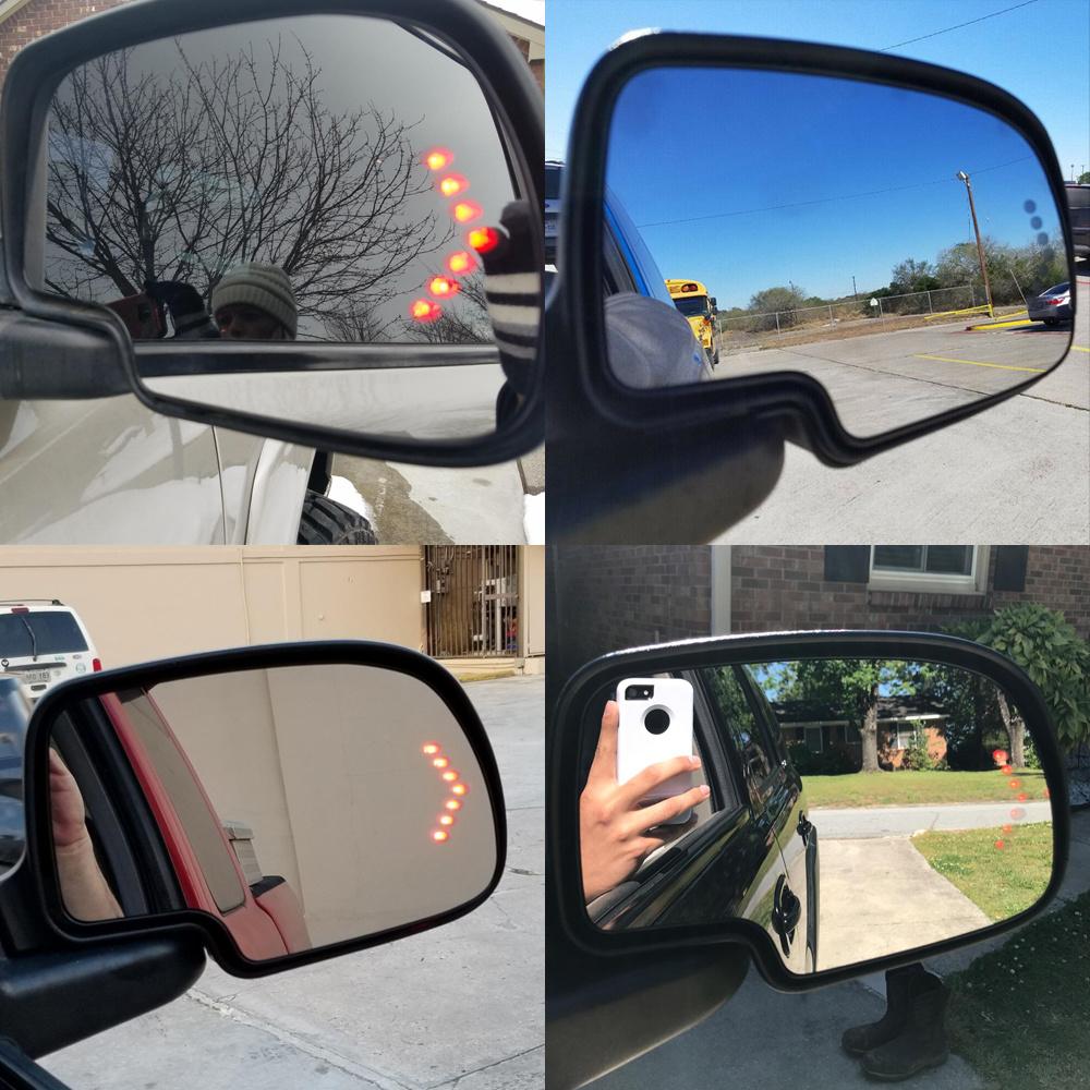 Mirror Glass Heated Turn Signal Passenger Side RH For 2003-2007 Chevy GMC Cadillac