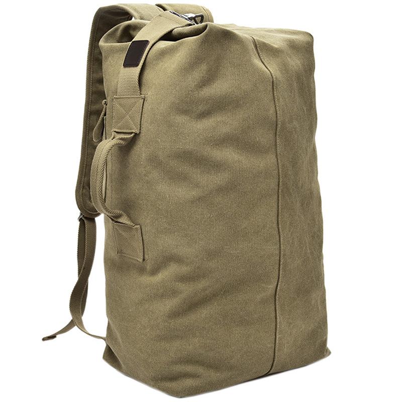Brand Outdoor Travel Bag Large Capacity Military Tactics Backpack Handbags Man Light Weight Canvas Bucket Shoulder Bags for Men