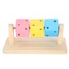 Wood Hamster Grinding Toy Chewable Wooden Block Toy Interactive Wooden Chew Toy  Small Pets
