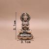 Mini Solid Brass Guan Yin Buddha Small Ornaments Vintage Copper Buddha Statue Miniature Figurines Handcraft